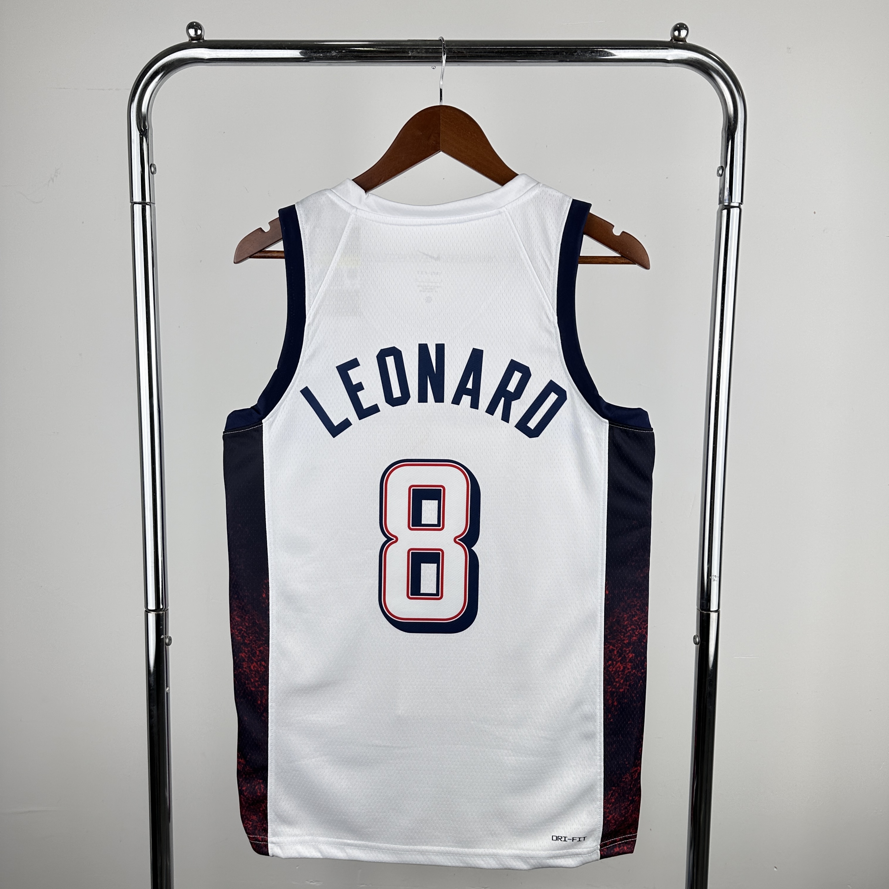 2024 Olympic USA #8 Leonard White Nike NBA Jersey